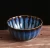 Import new -arrival reactive glaze glossy blue restaurant serving stoneware 16 pieces dinner set dinnerware from China