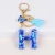 Import New blue butterfly fringe Heart letter key chain 26 sequin letter pendant for ladies from China