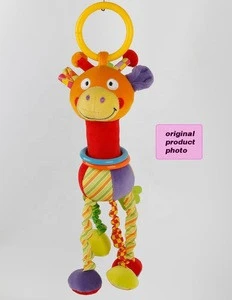 New Born Baby Products Crib Hanging Plush Giraffe Baby Toy for Stroller