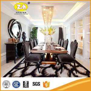 New design Foshan wood restaurant furniture dining chair and table ZH-DL02