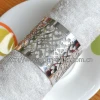 New design laser cut paper material Eco-friendly filigree napkin rings for wedding ceremony