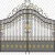 Import New design wrought iron gate Indian house main gate designs for Garden from China