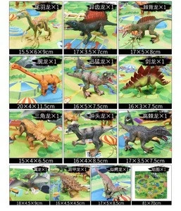New Eco Plastic Dinosaur Model Animal Toys Set with Activity Play Mat