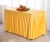Import new fancy lace taffeta wedding cake table gathered table skirts from China