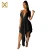 Import New fashion 2021 summer beach dress V-neck print comfortable sexy backless irregular casual sexy dress from China