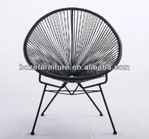 New four-leg Mexico retro acapulco chair, oval rattan plastic chair