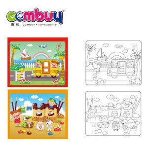New product educational common sense painting set water drawing book