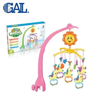 New products musical baby rotating bed bell ring hanging toy baby crib mobile dreamful bed ring bell toys baby with  songs