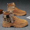 new spring and autumn work shoes mens shoes work anti-skid and wear-resistant casual mens Martin boots