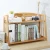 Import New Style 2 Tier Mobile Bamboo Bookcase Portable Book Shelf from China