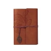 New style A6 PU Leather Notebook loose-leaf binding sketchbook Travel Dairy Leaves Leather Hardcover Planner Travel with strap