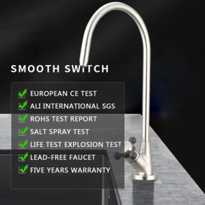 New style classic plastic tap faucet with 3/8 Tube Brushed 5 years warranty  Lead-Free health faucet Drinking Water Faucet