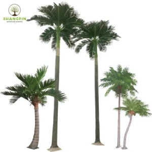 New Style High Simulationand Factory Handmade UV-Resistant Anti-Aging Artificial Hawaii Coconut Palm Trees