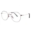 New Stylish Spectacle Frame Clear Optical Frames Light Silver Round Spectacle Frame
