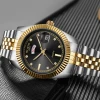 new watch men&#x27;s gold steel belt calendar quartz business men&#x27;s watch factory wholesale
