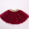 Newest design Multi-color optional chiffon 100% Polyester fashion tutu skirt for girl