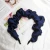 Import Newest Fashion Hair Accessories Wholesale Crinkle Fabric Hairband Ruffle Plain Satin Scrunchie Hair band Headband For Girls from China