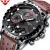 Import NIBOSI Quartz Watch Men Blue Casual Fashion Chronograph Mens Watches Top Brand Luxury Big Dial Watch Relogio Masculino from China