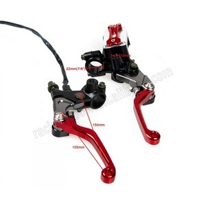 NiceCNC 7/8&quot; Brake Master Cylinder Cable Clutch Levers For Kawasaki KX 125/250/250F/450F