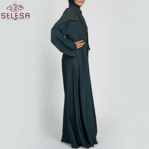 Nltimos Estilos De 2020 New Arrival Muslim Bride Dress Islamic Scarf Hijab Women Modern Abaya