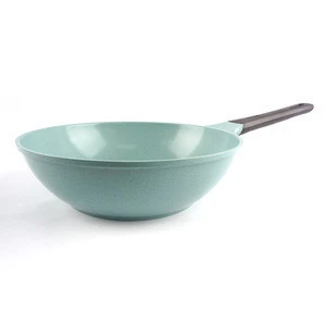Non-stick Jade Ceramic coating wok, wok pan