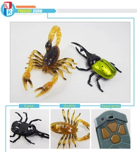 novel creative toys battery scorpion and beetle set plastic rc animal for kids