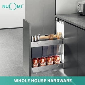 NUOMI NEW Multi-functional Stainless Steel 304 Kitchen Cabinet  Storage Basket