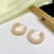 Import NUORO Minimalist Acrylic Acetic Acid Earrings Jewelry Geometric Multi Color C-shaped Open Resin Hoop Statement Earrings from China