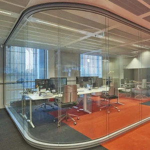 Oem Aluminium Room Glass Partition Glass High Office Partition