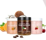 OEM Natural Organic Coffee Collagen Exfoliating Dead Sea Salt Vegan Men Face and Body Scrub