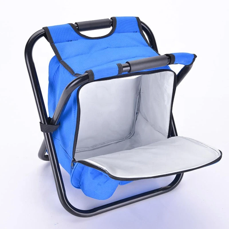 OEM Outdoor Fishing Chair Bag Folding Camping Stool Portable Backpack Cooler Insulated Picnic Bag Hiking Seat Table Bag