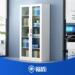 Office Furniture Metal Vertical File Cabinet Steel Storage Filing Cabinet with Glass Door