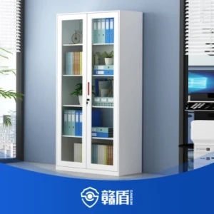 Office Furniture Metal Vertical File Cabinet Steel Storage Filing Cabinet with Glass Door