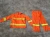 orange firefighter protective clothing suit for fire training