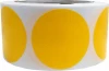 Orange Round Stickers Dot Label in White Round 2 inch white sticker dots