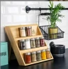 Organize the Kitchen Spice Rack Plate Rack Stainless Steel Storage Holders
