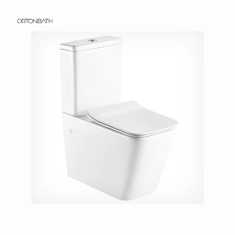 ORTONBATHS Vitreous China Ceramic sanitary ware supplier Bathroom Two Piece WC Water Closet Toilet with bowl seat OTLT2128A