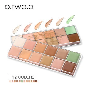 O.TWO.O Free Shipping 12 Color Correct Face Makeup Concealer &amp; Contour Palette