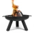 Import Outdoor backyard fire place iron two handles easily assembled round firebowl garden fire pit from China