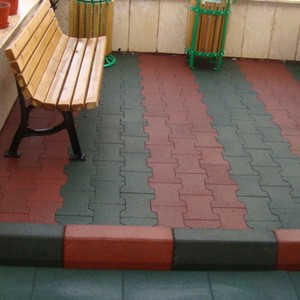 Outdoor interlock rubber flooring brick for horse barn patio backyard garage