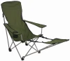 Outdoor leisure folding portable beach chairs light outdoor fishing chair with footrest