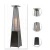 Outdoor patio heater remote gas covers waterproof table top glass tube pyramid patio heater with light