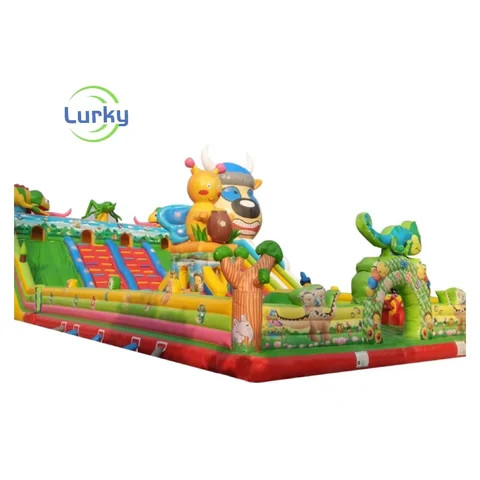 Buy Outdoor Pvc Inflatable Fun City Cartoon Theme Inflatable Combo ...