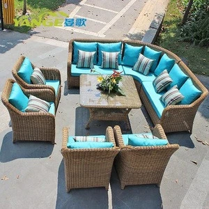 outdoor rattan furniture new models germany sectional corner sofa