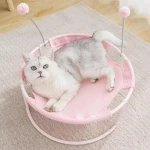 OWNSWING Custom Cat Hammock Breathable Cat Bed Pet Beds Cat Hammock Bed With Toys Plush Ball