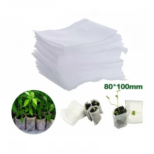 Pack Of 100 Biodegradable Non-Woven Nursery Bags Plant Grow Bags Fabric Seedling Pot