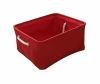 Particle Beautiful Linen Clothing Storage Box Storage Basket With Storage Rope Handle
