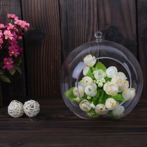 Party Suppliers Wedding Decorations DIY Promotional Decorative Hanging Open Candle Glass Ball