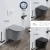 Import PATE European CE ceramic wall hung toilet e w c matte black wall mounted water closet from China