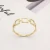 Import Perfect Quality Luxury Gold Jewelry Rectangular Spacing Gold 9k Wedding Rings Gold from China